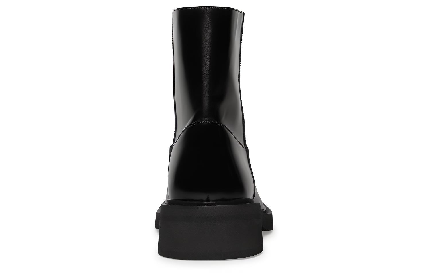 Shop Stivali Slip-On Balenciaga Inspector ''Pelle Nera'' 693915WBCY01000