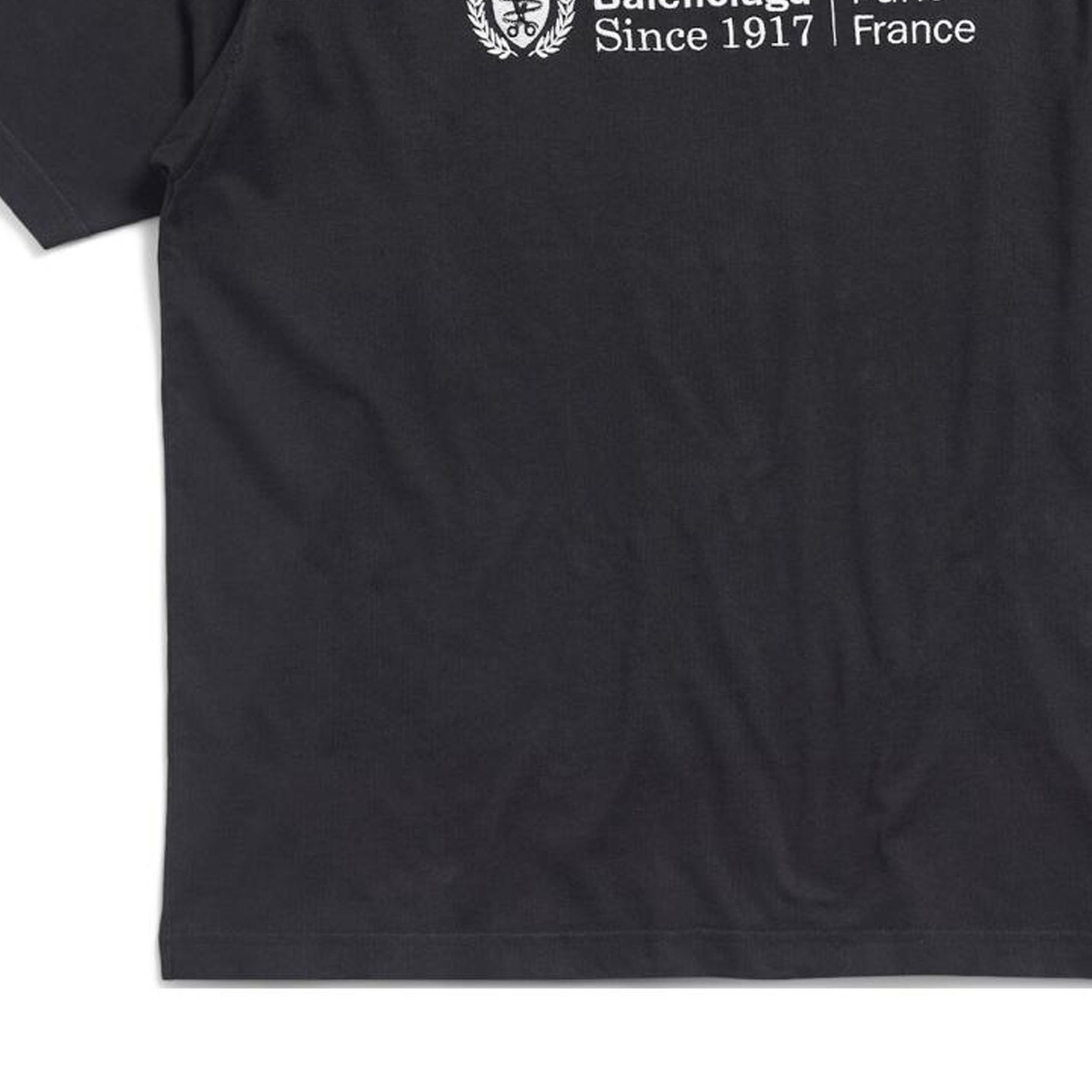 Details for 巴黎世家标志印花黑色短袖T恤 男女同款 休闲版型 764235TQVJ29034