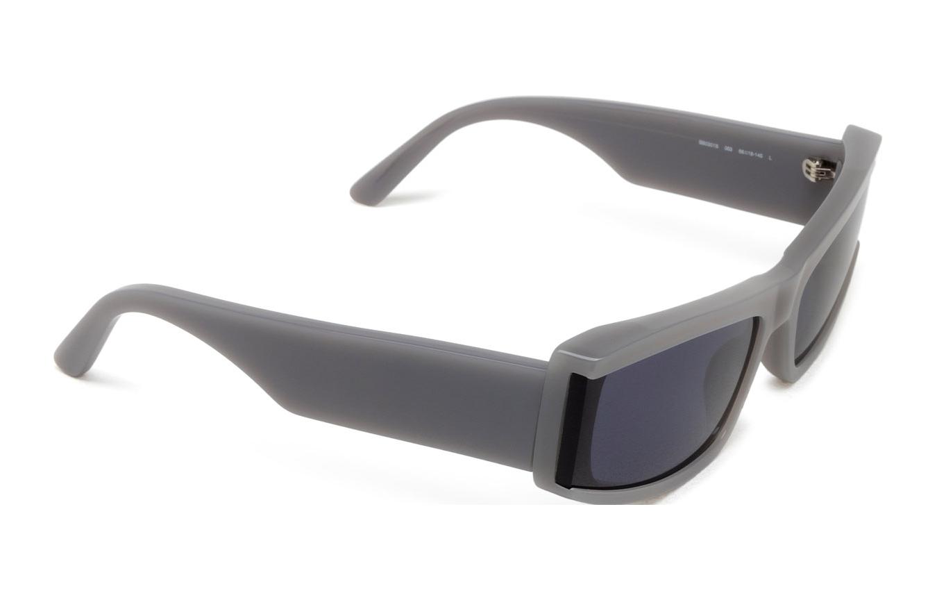 Balenciaga Irregular Acetate Black Sunglasses Unisex Couple Style. BB0301S003