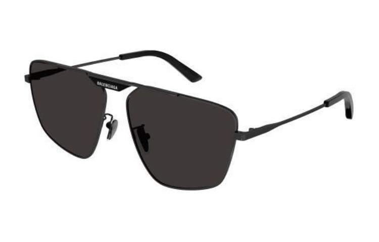 Order Cermin Mata Logo Metal Tak Sekata Balenciaga Hitam untuk Lelaki. BB0246SA001