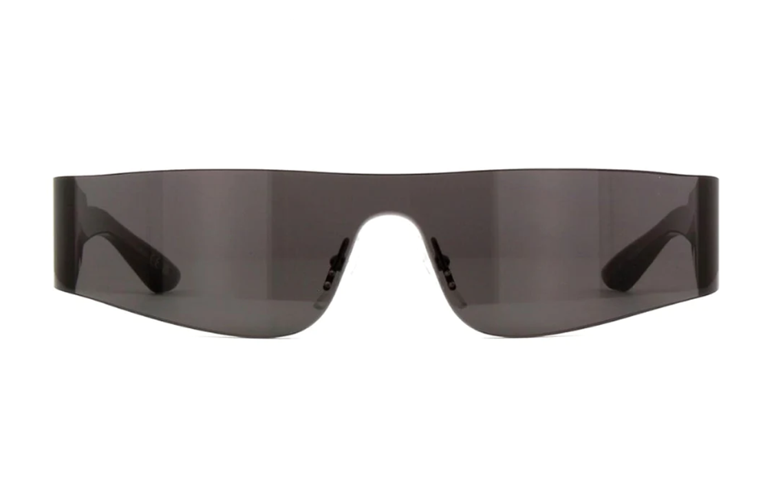 Balenciaga Irregular Sunglasses with Logo, Unisex Couples Style - Black. BB0041S001greygreygrey001 圖 3