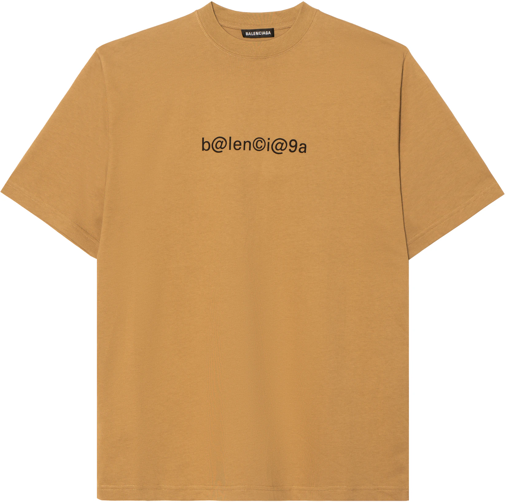 balenciaga-khaki-letter-print-relaxed-fit-crewneck-t-shirt-620969-tiv-509605