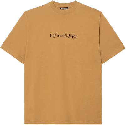 Balenciaga Khaki Cetakan Huruf T-Shirt Leher Bulat Fit Santai. 620969TIV509605 Order Balenciaga Khaki Cetakan Huruf T-Shirt Leher Bulat Fit Santai. 620969TIV509605
