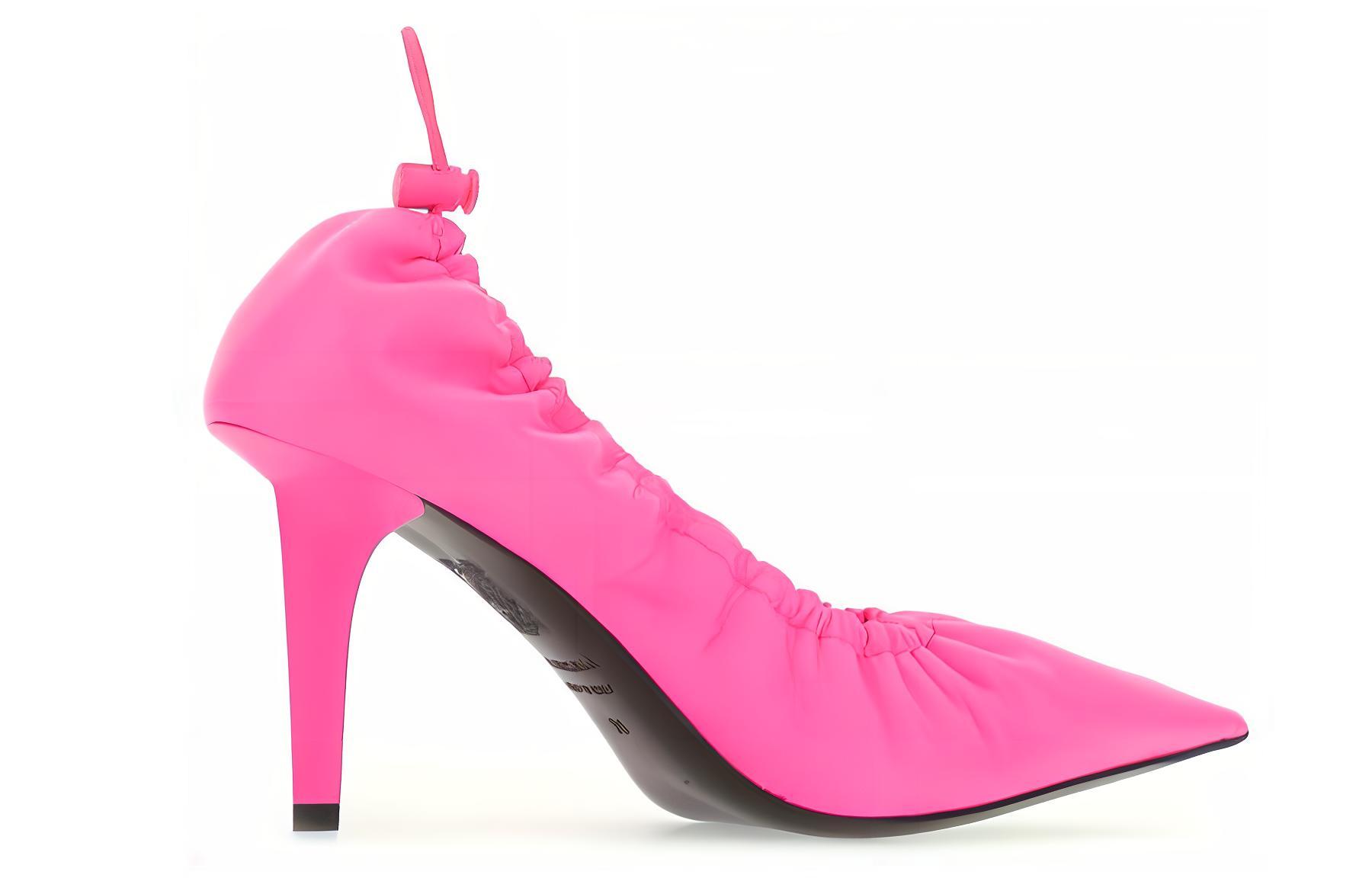 Shop Balenciaga Knife 'Scrunch Rosa Fluorescente' 636612WB9Y05321