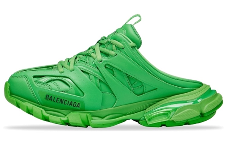 Balenciaga Lace-Up Track Mule 'Green Black' 653814W2FA63010