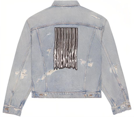 Balenciaga Large Fit Denim Jacket 'Clear Light Blue' Buy Balenciaga Large Fit Denim Jacket 'Clear Light Blue'