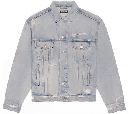 Balenciaga Large Fit Denim Jacket 'Clear Light Blue' Order Balenciaga Large Fit Denim Jacket 'Clear Light Blue'