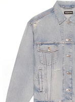 Balenciaga Jaket Denim Potongan Besar 'Clear Light Blue' 664329 TBP48 8961 Sizing Balenciaga Jaket Denim Potongan Besar 'Clear Light Blue' 664329 TBP48 8961