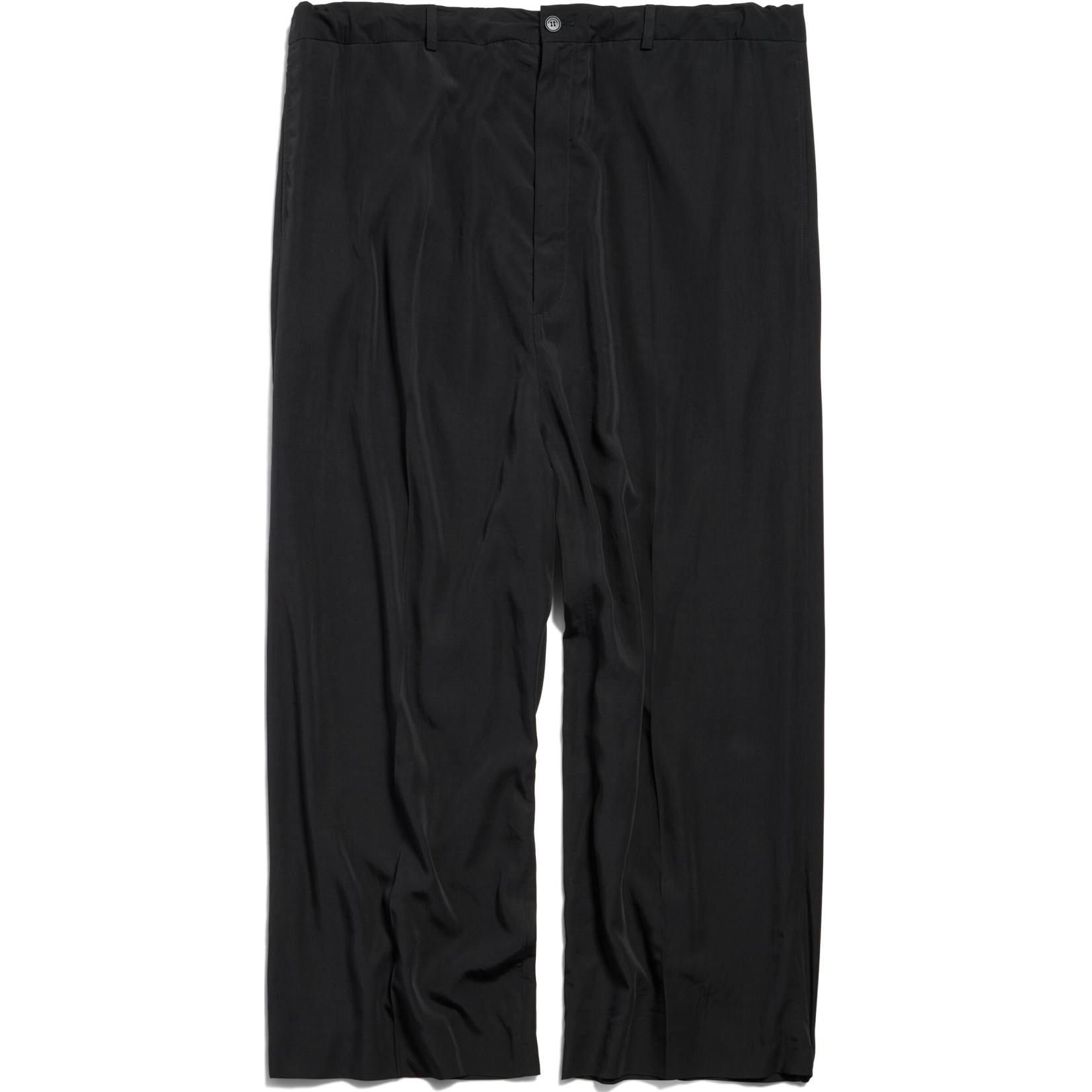Balenciaga Large Fit High-Waist Wide-Leg Drawstring Pants Black  Casual Wear 794738TFO021000