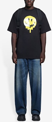 Balenciaga Large Fit Smiley T-Shirt 'Black/Yellow/White' Lookbook Balenciaga Large Fit Smiley T-Shirt 'Black/Yellow/White'