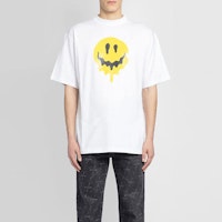 巴黎世家寬鬆笑臉T恤「白色/黃色/白色」 Lookbook 巴黎世家寬鬆笑臉T恤「白色/黃色/白色」