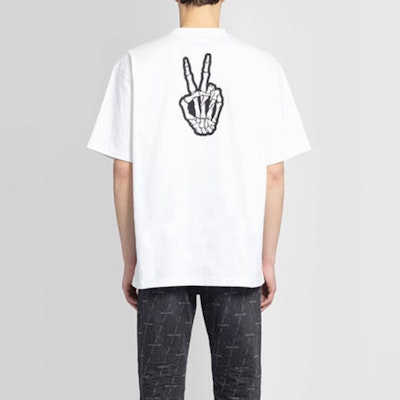Balenciaga Large Fit Smiley T-Shirt 'White/Yellow/White' Shop Balenciaga Large Fit Smiley T-Shirt 'White/Yellow/White'