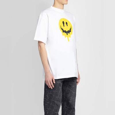Balenciaga Large Fit Smiley T-Shirt 'White/Yellow/White' Purchase Balenciaga Large Fit Smiley T-Shirt 'White/Yellow/White'