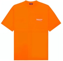 Balenciaga Baju-T Besar 'Fluo Oren' 641675 TKVE8 7073 Order Balenciaga Baju-T Besar 'Fluo Oren' 641675 TKVE8 7073