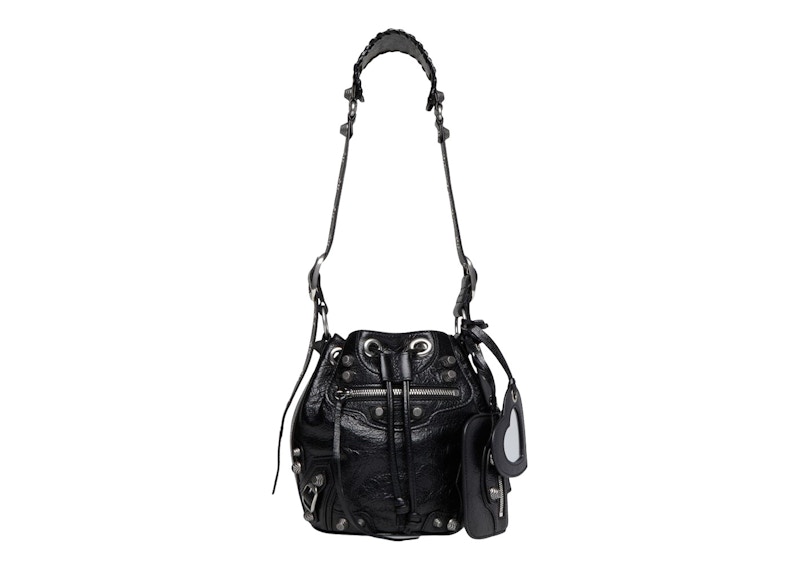 Balenciaga Le Cagole Bucket Bag XS Black Arena