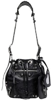 Balenciaga Le Cagole Bucket Bag XS Black Arena Balenciaga Le Cagole Bucket Bag XS Black Arena