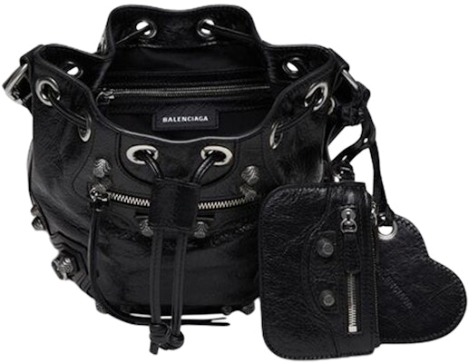 Balenciaga Le Cagole Bucket Bag XS Black Arena Lookbook Balenciaga Le Cagole Bucket Bag XS Black Arena