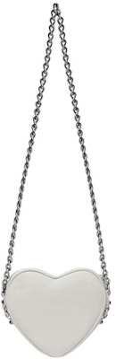 Balenciaga Le Cagole Heart Mini Bag In Optic White Lookbook Balenciaga Le Cagole Heart Mini Bag In Optic White