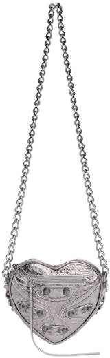 balenciaga-le-cagole-heart-mini-metallized-bag-silver