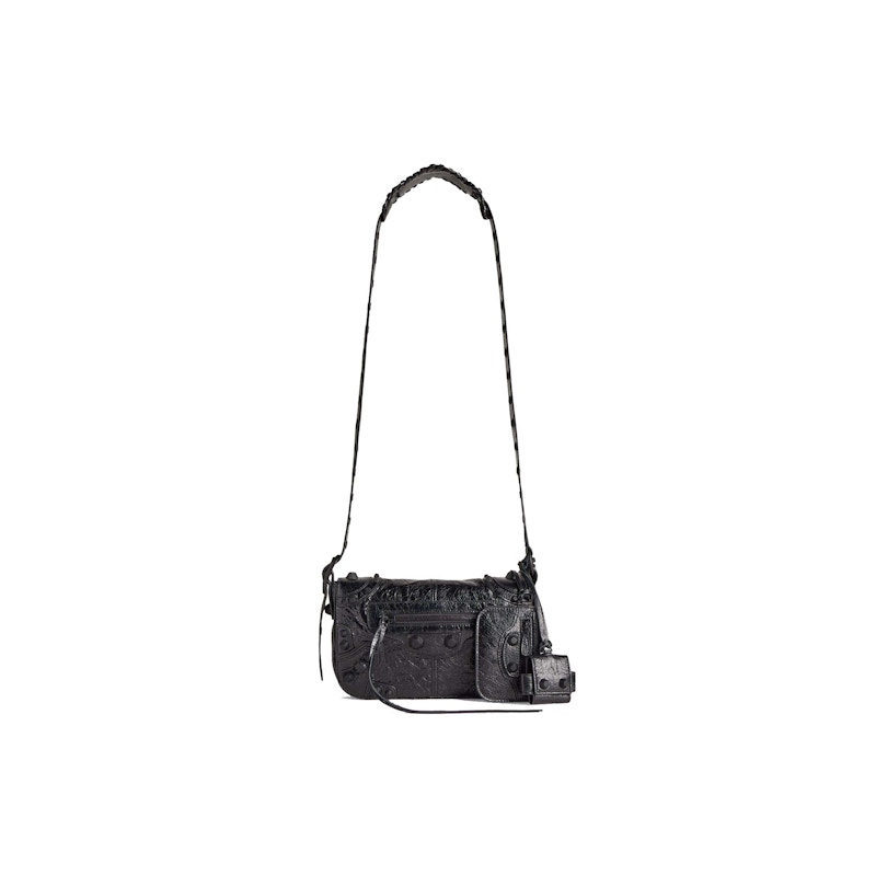 Balenciaga Le Cagole Mens XS Flap Bag Black