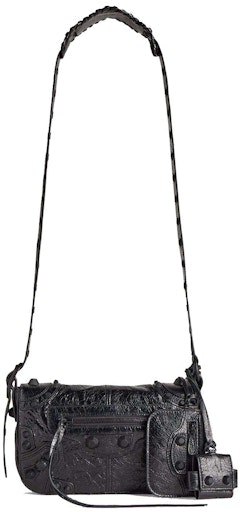 balenciaga-le-cagole-mens-xs-flap-bag-black
