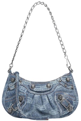 Balenciaga Le Cagole Mini Bag with Chain BB Monogram Bleached Denim Buy Balenciaga Le Cagole Mini Bag with Chain BB Monogram Bleached Denim