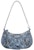 Balenciaga Le Cagole Mini Bag with Chain BB Monogram Bleached Denim