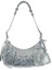 Buy Balenciaga Le Cagole Shoulder Bag Small Blue Denim Wash with Rhinestones