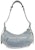 Balenciaga Le Cagole Shoulder Bag Small Blue Denim Wash with Rhinestones