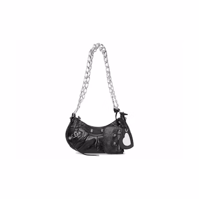 Balenciaga Le Cagole Shoulder Bag With Chain XS Black