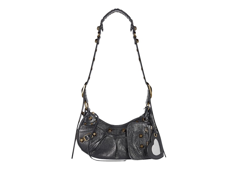 Balenciaga Le Cagole Shoulder Bag XS Black Arena