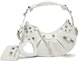 Buy Balenciaga Le Cagole Shoulder Bag XS Crocodile Embossed White