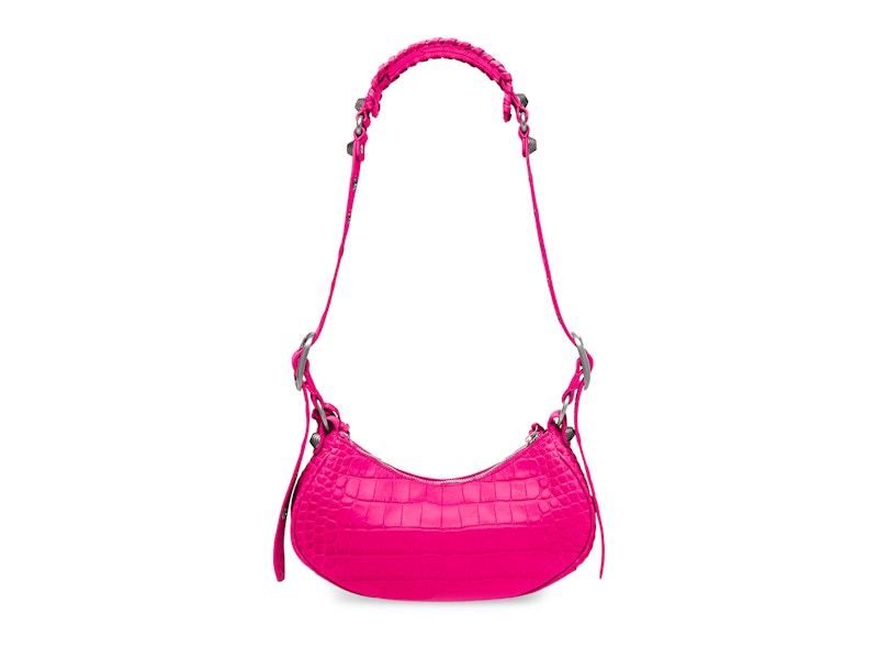 Order 발렌시아가 르 까골 XS 핑크 크록백 (Balenciaga Le Cagole XS Pink Croc Bag)
