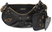 Lookbook Balenciaga Le Cagole Shoulder Bag XS Crocodile Embossed Black