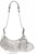 Balenciaga Le Cagole Shoulder Bag XS Grey Suede with Rhinestones