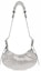 Order Balenciaga Le Cagole Shoulder Bag XS Grey Suede with Rhinestones