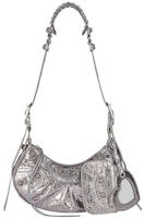 Balenciaga Le Cagole Shoulder Bag XS Metallized Silver Balenciaga Le Cagole Shoulder Bag XS Metallized Silver