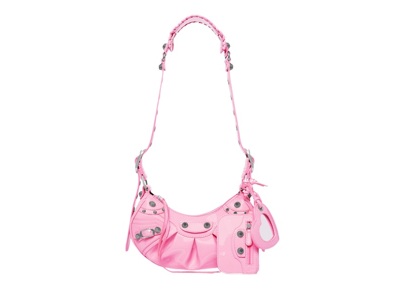 Balenciaga Le Cagole Shoulder Bag XS Pink Patent