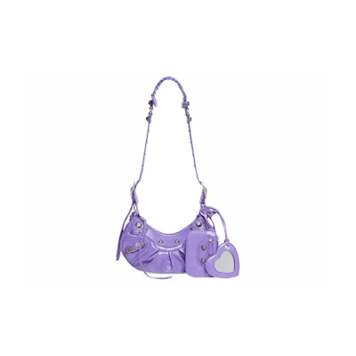 Balenciaga Le Cagole Shoulder Bag XS Purple