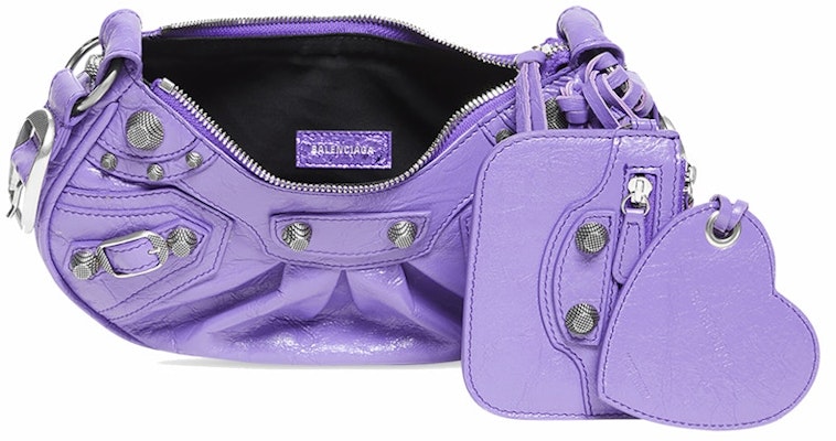 Balenciaga Le Cagole Shoulder Bag XS Purple Lookbook Balenciaga Le Cagole Shoulder Bag XS Purple