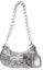 Buy Balenciaga Le Cagole Shoulder Bag XS With Chain Metallized Silver