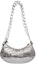 Lookbook Balenciaga Le Cagole Shoulder Bag XS With Chain Metallized Silver