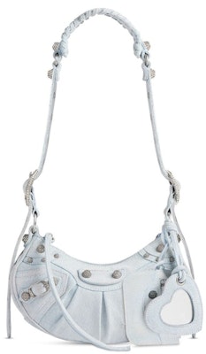 Balenciaga Le Cagole XS Rhinestones Shoulder Bag Light Blue Buy Balenciaga Le Cagole XS Rhinestones Shoulder Bag Light Blue