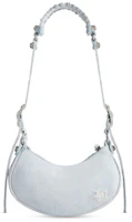 Lookbook Bolso Balenciaga Le Cagole XS Cristales Azul Claro para Hombro
