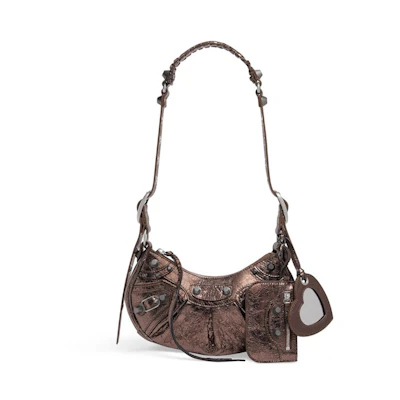 Balenciaga Le Cagole XS Shoulder Bag Metallized Bonze