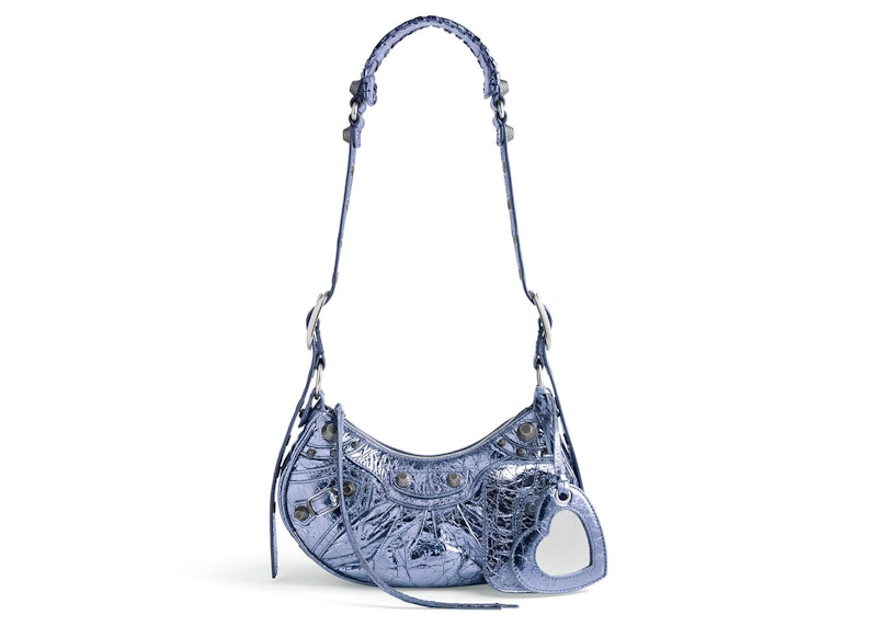 Balenciaga Le Cagole XS Shoulder Bag Metallized Purple