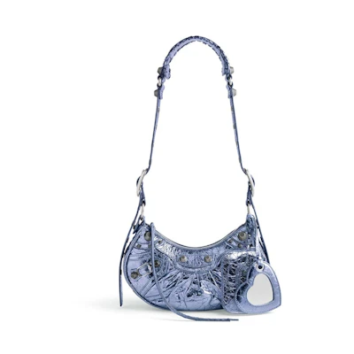 Balenciaga Le Cagole XS Shoulder Bag Metallized Purple