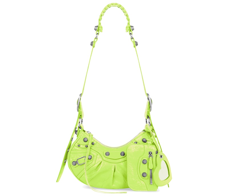 Balenciaga Le Cagole XS Shoulder Bag Neon Yellow