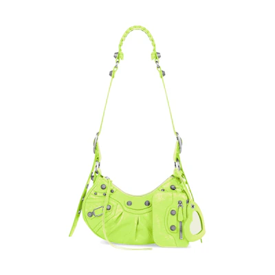 Balenciaga Le Cagole XS Shoulder Bag Neon Yellow