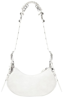 Balenciaga Le Cagole XS Shoulder Bag With Piercing White Arena Order Balenciaga Le Cagole XS Shoulder Bag With Piercing White Arena